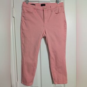 Talbots Women's Jegging Crops•High Waist•Skinny Leg•8 Petite•Coral Pink 🩷🪸